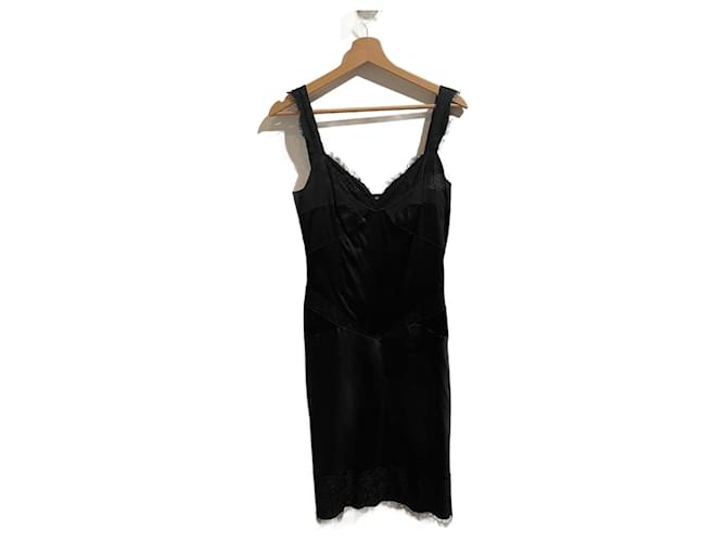 DIANE VON FURSTENBERG  Dresses T.US 6 silk Black  ref.1096328