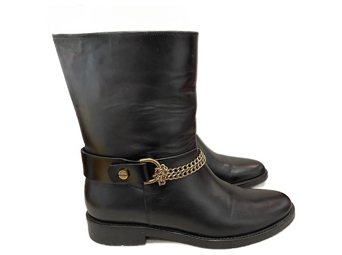 Stivaletti LANVIN T.EU 39 Pelle Nero