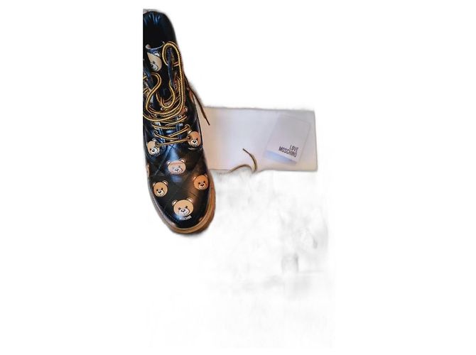 Botines Moschino de piel multicolor