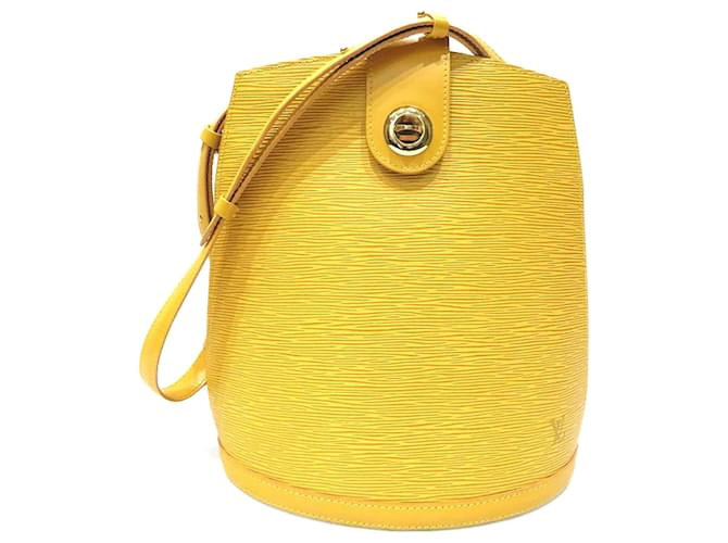 Louis Vuitton Epi Cluny Yellow Pony-style calfskin  ref.1096823