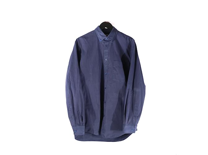 BALENCIAGA Tops Camiseta.fr 36 Algodón Azul marino  ref.1097818