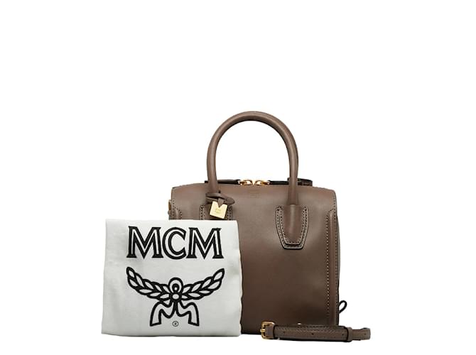 MCM Leather Handbag Brown Pony-style calfskin  ref.1097835