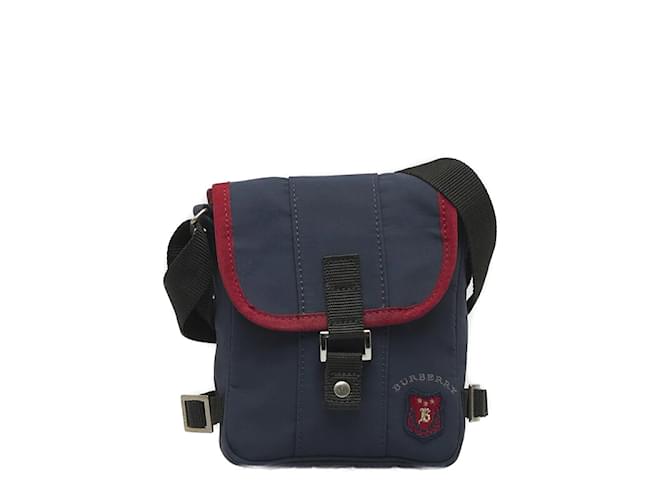 Burberry Canvas Shoulder Bag Blue Cloth  ref.1097845