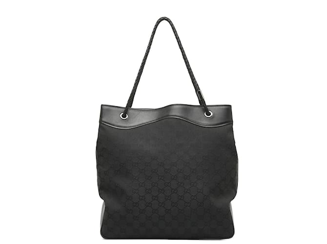 Sac fourre-tout en toile GG Gucci 109141 en bon état Noir  ref.1097846