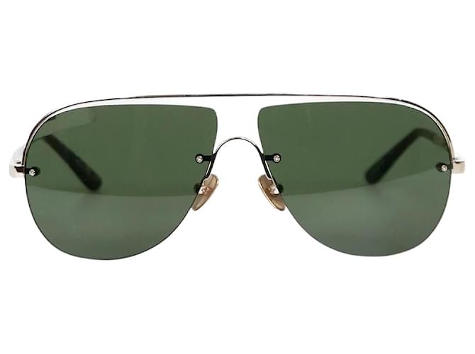 Autre Marque Óculos de sol aviador prateado com armação de tartaruga Prata  ref.1097900