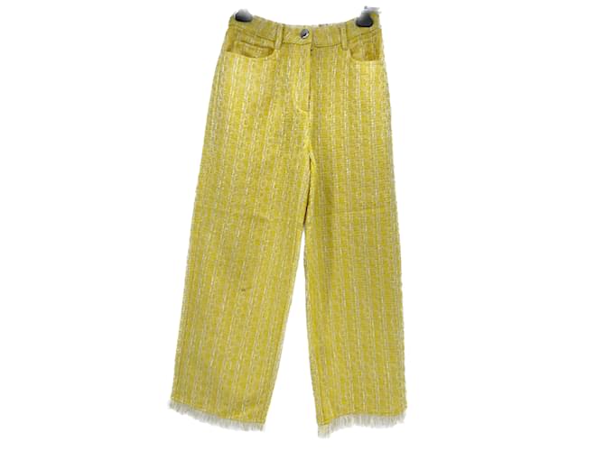 STAUD Pantalon T.US 2 polyestyer Polyester Jaune  ref.1097917