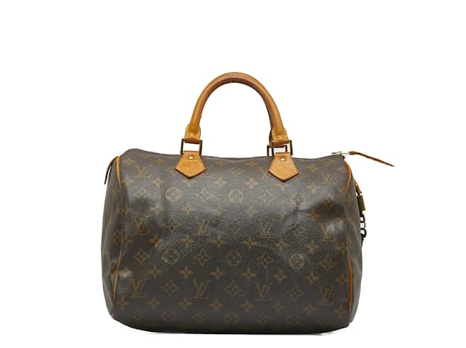 Louis Vuitton Monogram Speedy 30 M41526 Brown Cloth  ref.1097939