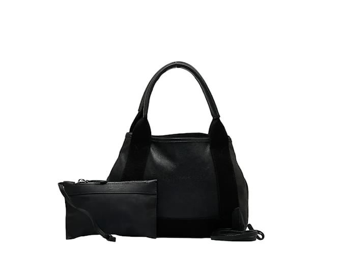 Bolsa de couro Balenciaga Navy Cabas XS 390346 em boas condições Preto  ref.1097943