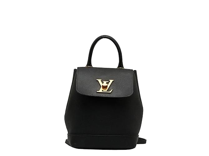 Louis Vuitton Lockme Backpack  M41815 Black Leather Pony-style calfskin  ref.1097961
