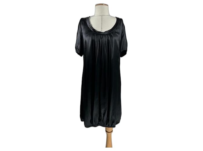 Miu Miu Dresses Black Silk Viscose  ref.1097973