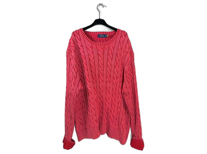 Polo Ralph Lauren Strickpullover Rosa Baumwolle XXL Pink