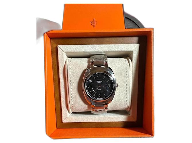 Hermès Automatic watches Silvery Steel  ref.1097979