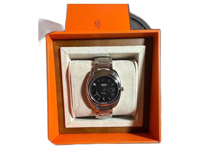 Relógio Automático Hermès Aço Prateado Prata