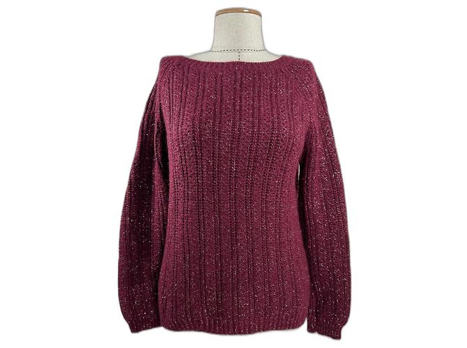 Pull SéZane en laine bordeaux