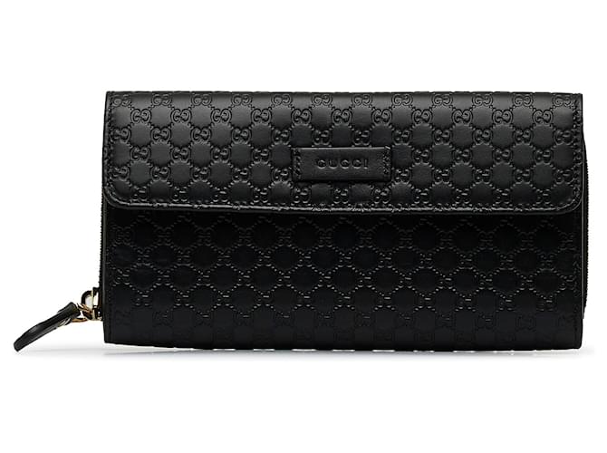 gucci black embossed wallet
