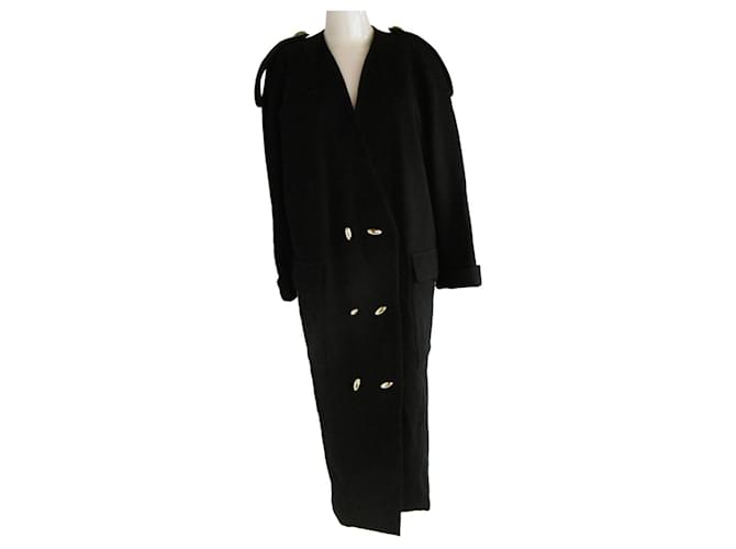 Junko Shimada Coat Black Wool  ref.1098100