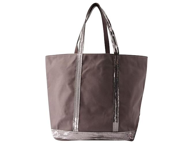 Cabas L Shopper-Tasche – Vanessa Bruno – Baumwolle – Grau Anthrazit  ref.1098122