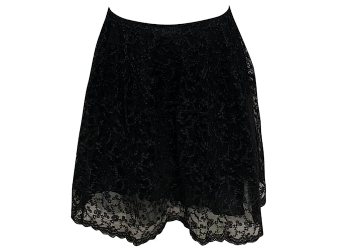 Essentiel Antwerp Lace Skirt in Black Nylon  ref.1098171