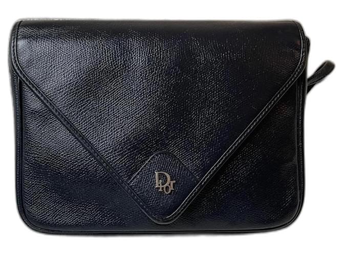 Christian Dior Dior Navy Blue Bag Leather  ref.1098272