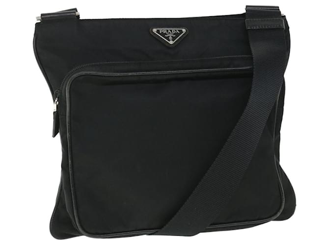 PRADA Shoulder Bag Nylon Black Auth yk8687  ref.1098358