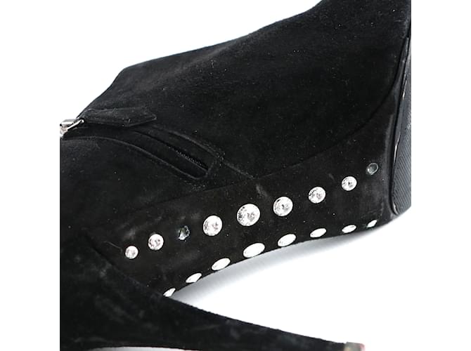 MIU MIU  Heels T.eu 37 leather Black  ref.1098422