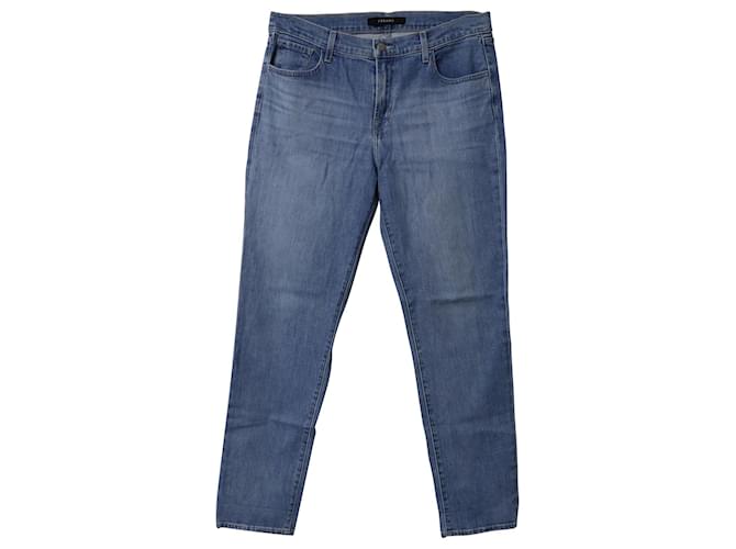 J Brand Cropped Jeans in Blue Cotton Denim  ref.1098652