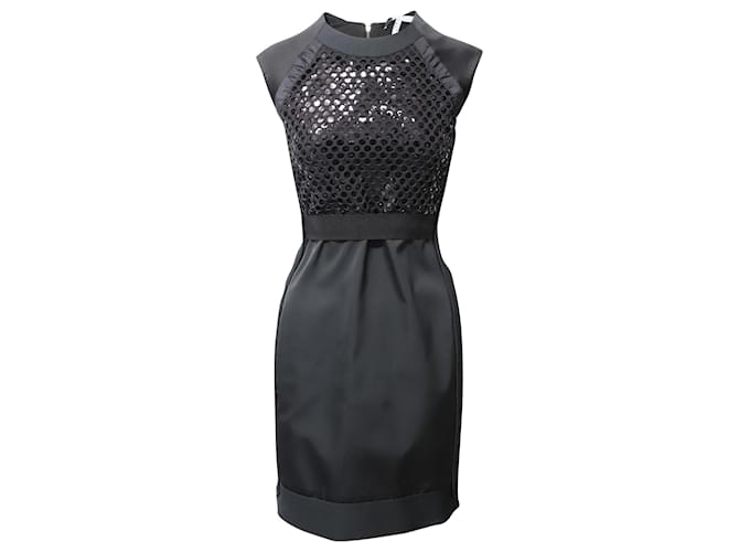 Victoria Beckham Sequin Lined Dress in Black Polyester  ref.1098704