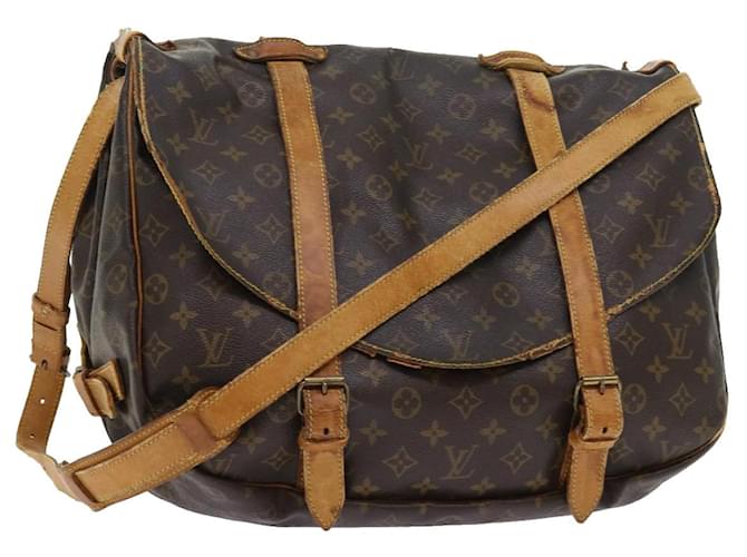 Louis Vuitton Monogram Saumur 43 Bolso de hombro M42252 LV Auth hk868 Monograma Lienzo  ref.1098812