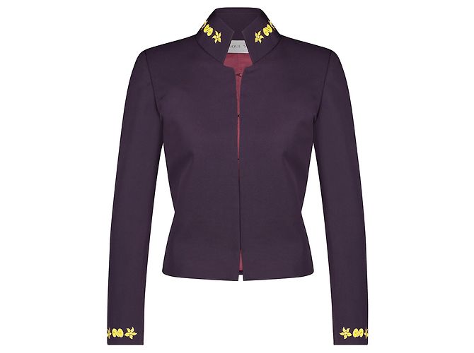 Autre Marque Monique Singh, Abrigo de sastre en jacquard Multicolor