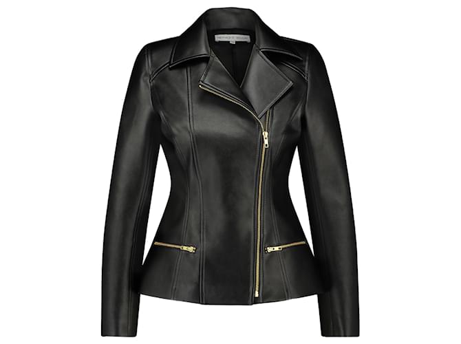 Autre Marque Monique Singh, Faux leather biker jacket Black  ref.1098851