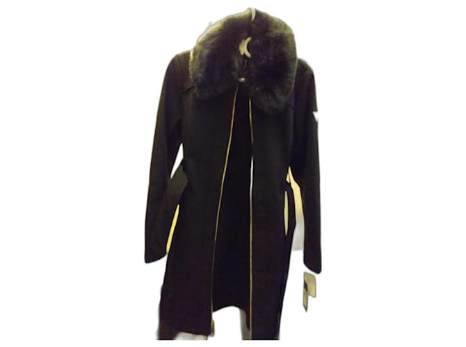 Guess Coats, Outerwear Black Polyester  ref.1098918
