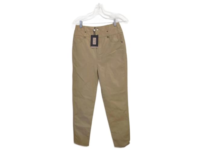 Twin Set Pants, leggings Light brown Polyester  ref.1098922