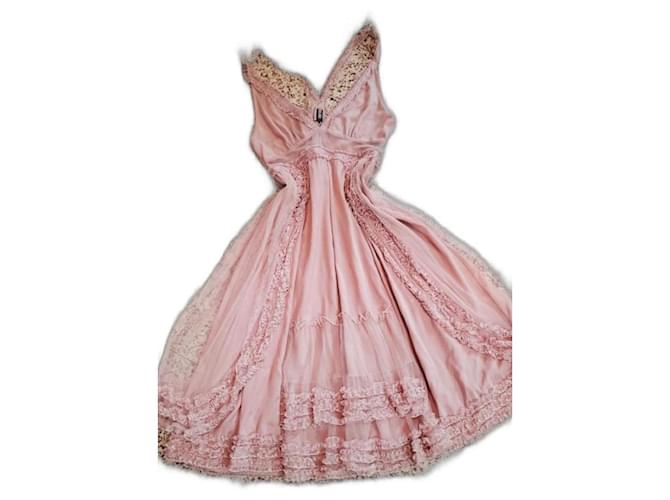 Jean Paul Gaultier Woman dress Pink Silk  ref.1098937