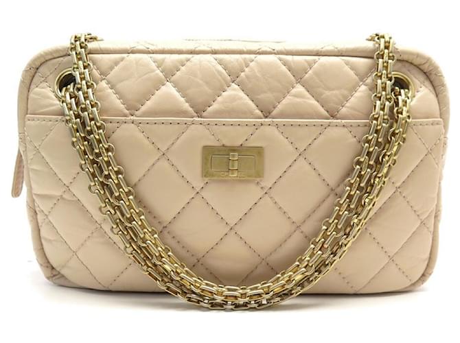 NEW CHANEL CAMERA HANDBAG 2.55 AGED LEATHER OLD PINK CHAIN HAND BAG  ref.1099262