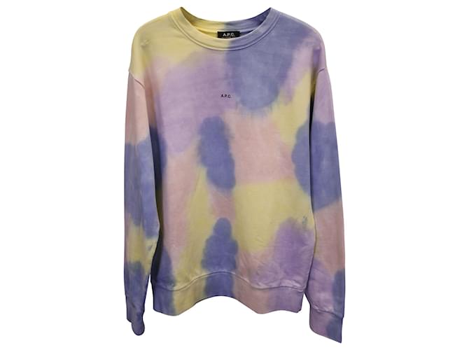 Apc a.P.C. Julie Tie Dye-print Sweatshirt in Multicolor Organic Cotton Multiple colors  ref.1099327