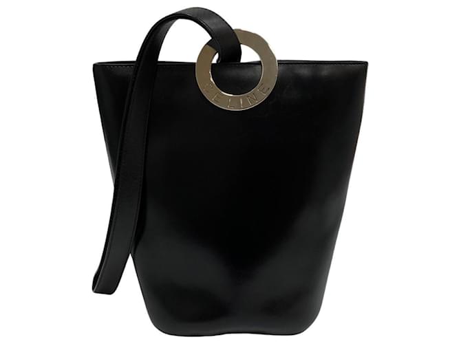 Céline Seau Schwarz Leder  ref.1099602