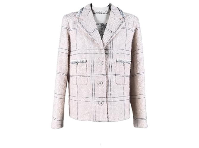 Chanel NOVO 2021 Jaqueta de tweed de campanha publicitária Multicor  ref.1099714
