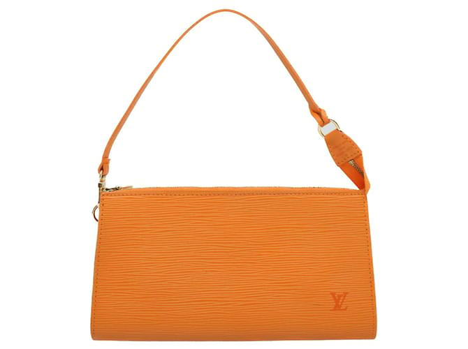 Louis Vuitton Pochette Accessoire Naranja Cuero  ref.1099761