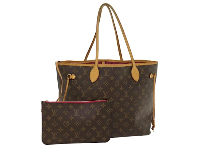 LOUIS VUITTON Monogramme Neverfull MM Tote Bag M40156 Auth LV 55378 Toile  ref.1099791