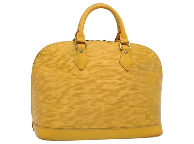 LOUIS VUITTON Epi Alma Hand Bag Tassili Yellow M52149 LV Auth 55126 Leather  ref.1099869