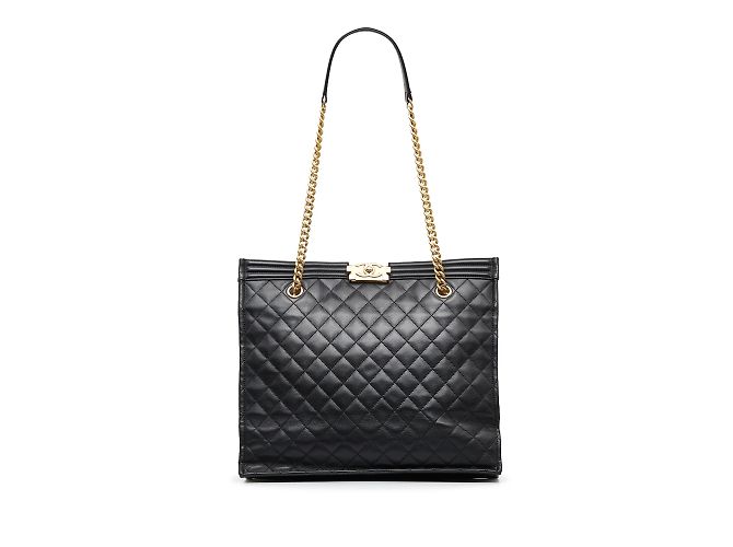 Boy Borse CHANEL Classic CC Shopping Nero