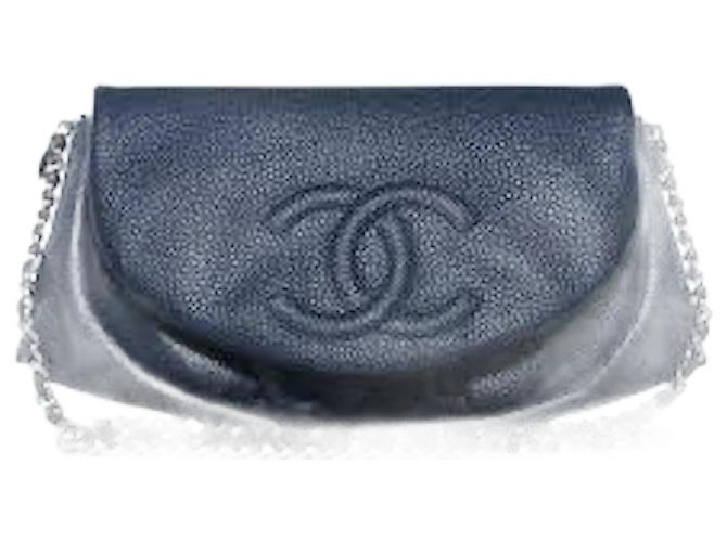 CHANEL Handbags Wallet on Chain Blue
