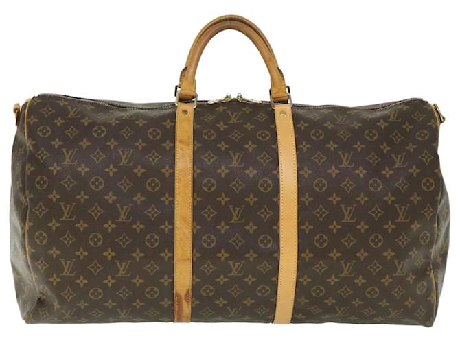 Louis Vuitton Keepall Bandouliere 60 Brown Cloth  ref.1100272
