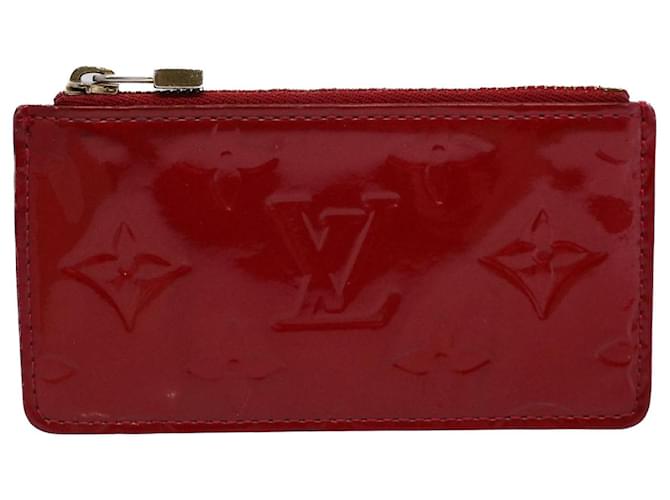 Louis Vuitton Pochette Clés Vermelho Couro envernizado  ref.1100337