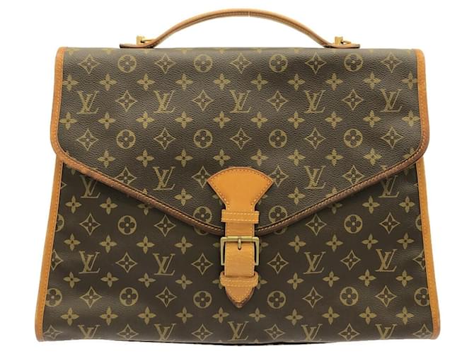 Louis Vuitton Beverly Braun Leinwand  ref.1100354