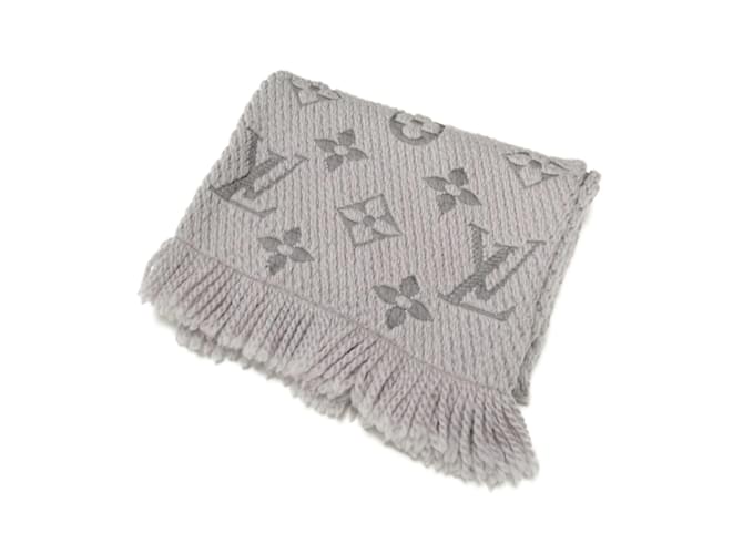 Louis Vuitton logomania scarf Grey  ref.1100399