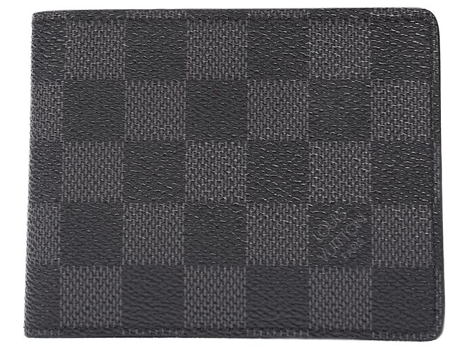 Louis Vuitton Slender Wallet Damier Graphite Canvas Black