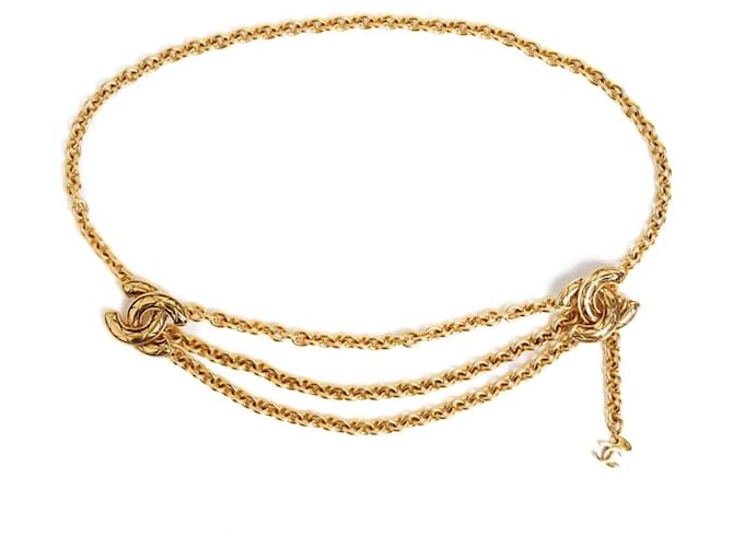 Cambon Chanel cinture Gold hardware Metallo  ref.1100583