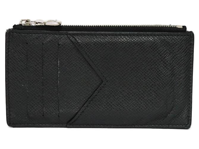Louis Vuitton Porte-monnaie et porte- carte Black Leather  ref.1100781