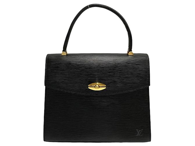 Louis Vuitton Malesherbes Negro Cuero  ref.1101057